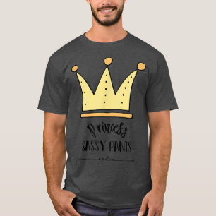 Cute Princess Sassy Pants Crown Kids T  Adult  T-Shirt
