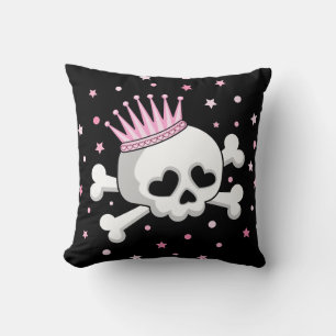 Cute Princess Skull Cushion