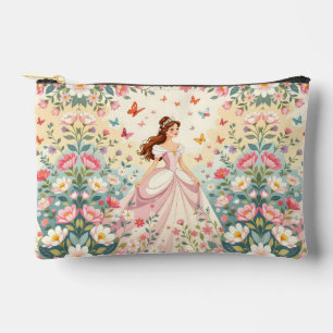 Cute princess with butterflies accessory pouch