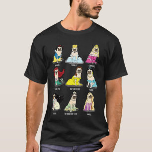 Cute Princesses Pug Pugfashion Dog T-Shirt