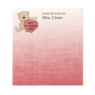 Cute Principal Notepad