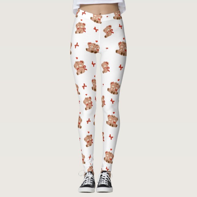 Cute Printed YOGA Leggings (Front)