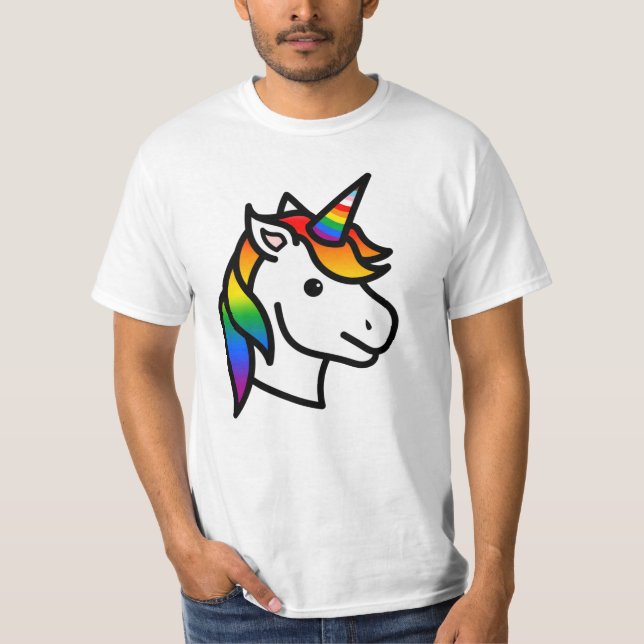 Cute Progress Pride Unicorn T-Shirt (Front)
