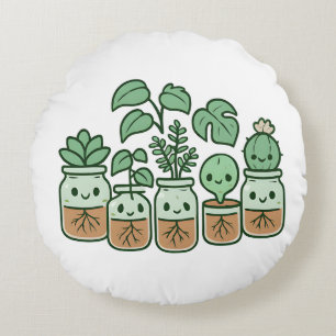 Cute Propagation Squad Round Cushion