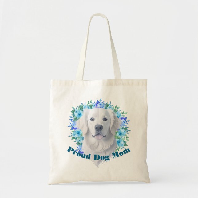 Cute Proud Dog Mum Tote Bag (Front)