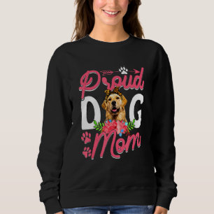 Cute Proud Golden Retriever Dog Mum Funny Mother's Sweatshirt