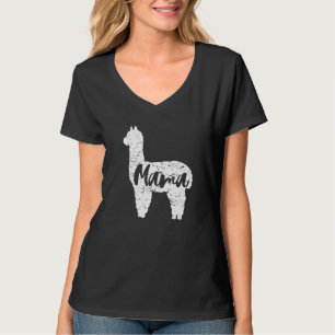 Cute Proud Mama Llama Alpaca Happy Mothers Day T-Shirt
