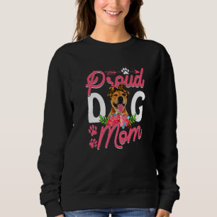 Cute Proud Pitbull Dog Mum Mother's Day 1 Sweatshirt