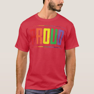 Cute Proud Rainbow Gay Pride Month LGBTQ Equality T-Shirt