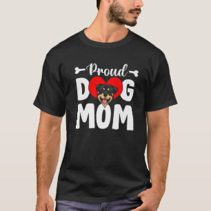 Cute Proud Rottweiler Dog Mom Funny Mother's Day T-Shirt