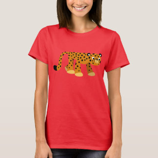 Cute Prowling Cartoon Cheetah Women T-Shirt