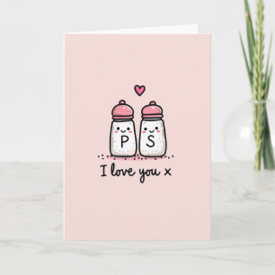Cute Ps I Love You Card