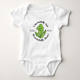 Cute Psalms 139:14 Design Baby Bodysuit