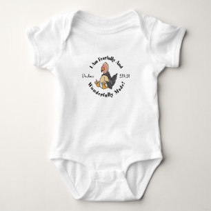 Cute Psalms 139:14 Design Baby Bodysuit