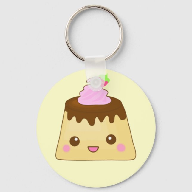 Cute pudding key ring (Front)