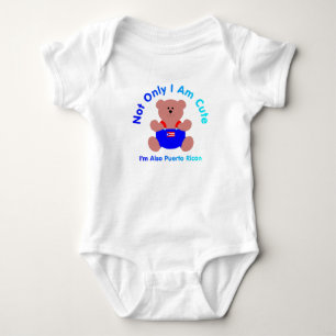 "Cute Puerto Rican" Baby Bodysuit