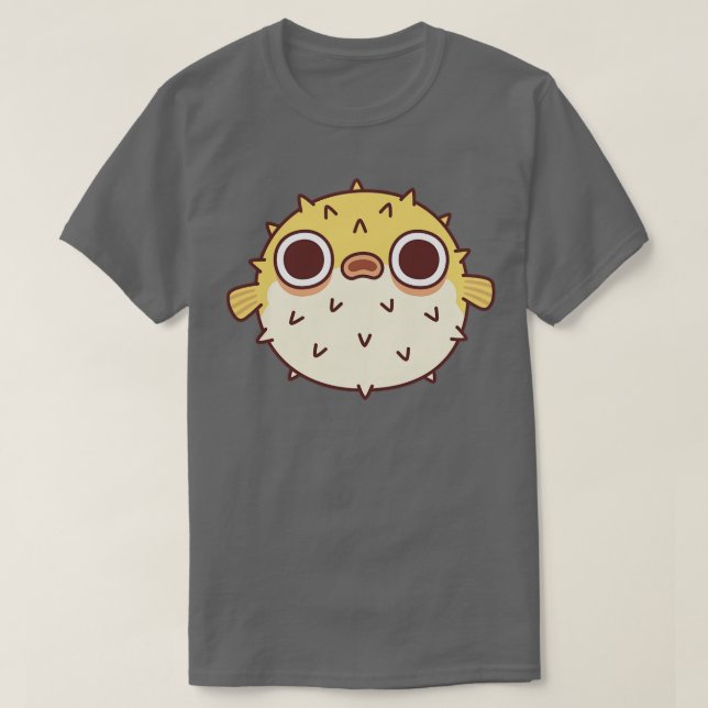 Cute  Puffer Fish T-Shirt (Design Front)