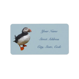Cute Puffin Address Labels