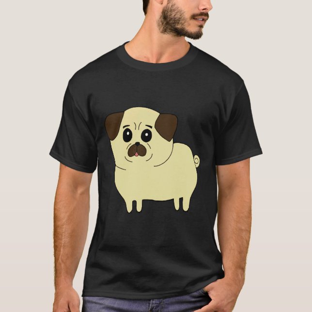 Cute Pug 709 T-Shirt (Front)