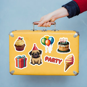 Cute Pug Birthday Party