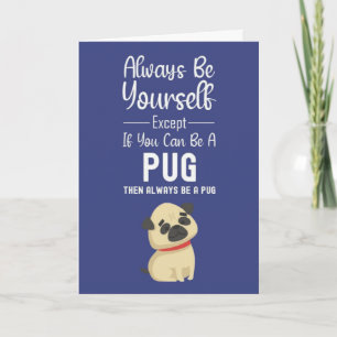 Cute Pug Cards Dog Funny Humor Pet Animal Puppy