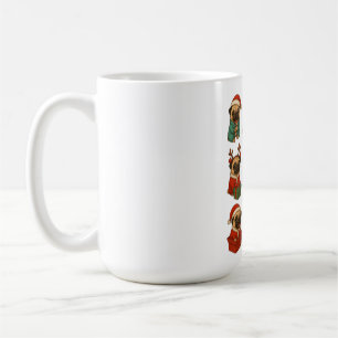 Cute Pug Christmas Collection Coffee Mug
