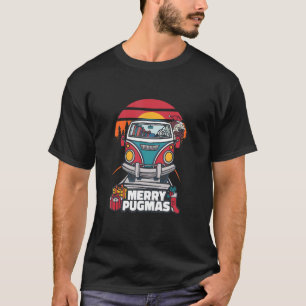 Cute Pug Christmas Holiday T-Shirt