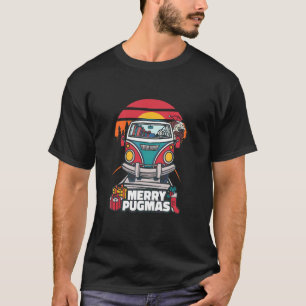 Cute Pug Christmas Holiday T-Shirt