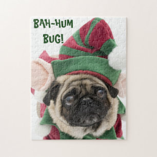 Cute Pug Christmas Puzzle