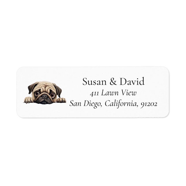 Cute Pug Dog Breed Pet Lovers (Front)