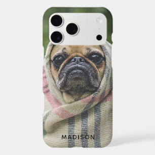 Cute Pug Dog custom name phone cases