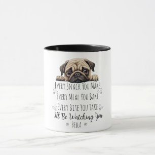 Cute Pug Dog Funny Custom Mug