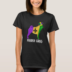 Cute Pug Dog Lover Mardi Gras Party Jester Mask Pr T-Shirt