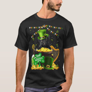 Cute Pug Dog Shamrock St Patricks Day Dog Irish T-Shirt