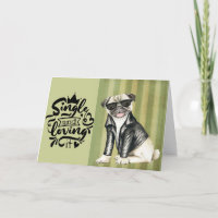 Cute Pug Dude | Single And Loving It Valentine