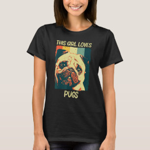 Cute Pug For Girls Kids Pet Dog Puppy Breed Pug 1 T-Shirt
