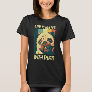 Cute Pug For Men Women Pet Dog Puppy Breed Pug   T-Shirt