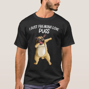 Cute Pug For Men Women Pug Dog Dabbing Pet  Dab An T-Shirt
