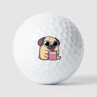 Cute Pug Golf Balls