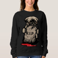 Cute Pug Grave Stone Classic T-Shirt 950