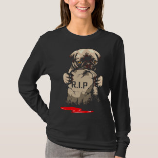 Cute Pug Grave Stone Essential T-Shirt 962