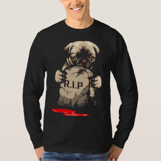 Cute Pug Grave Stone Essential T-Shirt 962