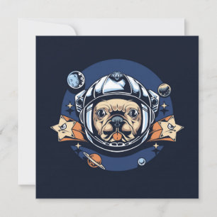 Cute Pug Invitation