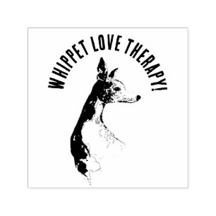 Cute pug love therapy self-inking stamp