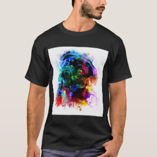 Cute Pug Love Watercolor T-Shirt
