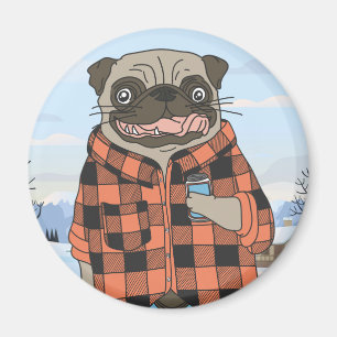 Cute Pug Magnet