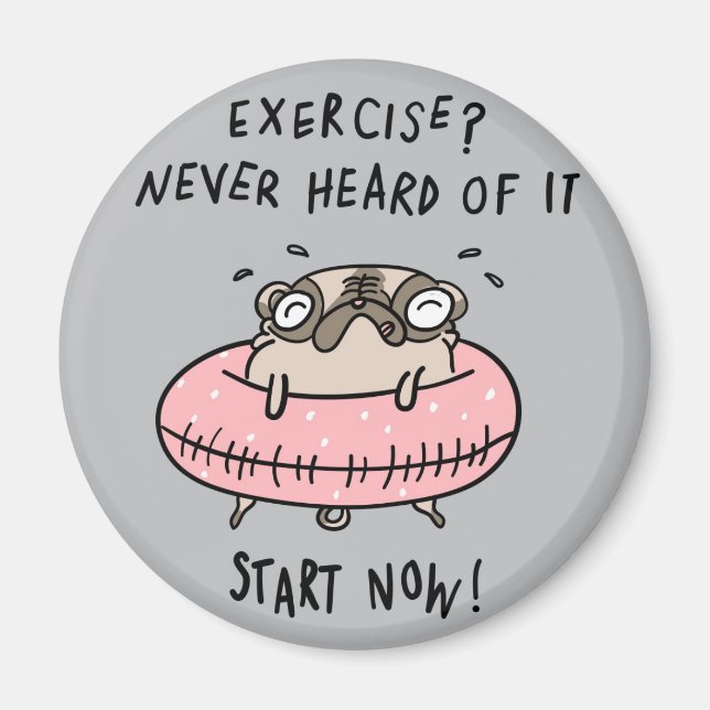 Cute Pug Magnet (Front)