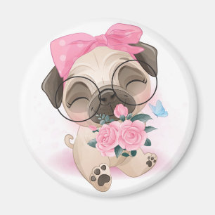 Cute Pug Magnet