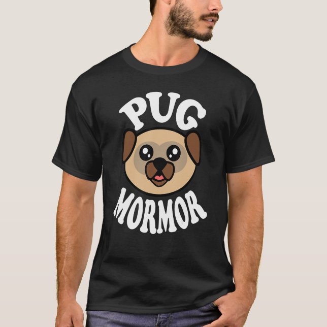 Cute Pug Mormor T-Shirt (Front)