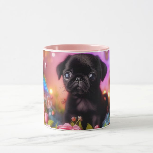 Cute Pug Mug • Puppy Love Coffee Cup (Center)
